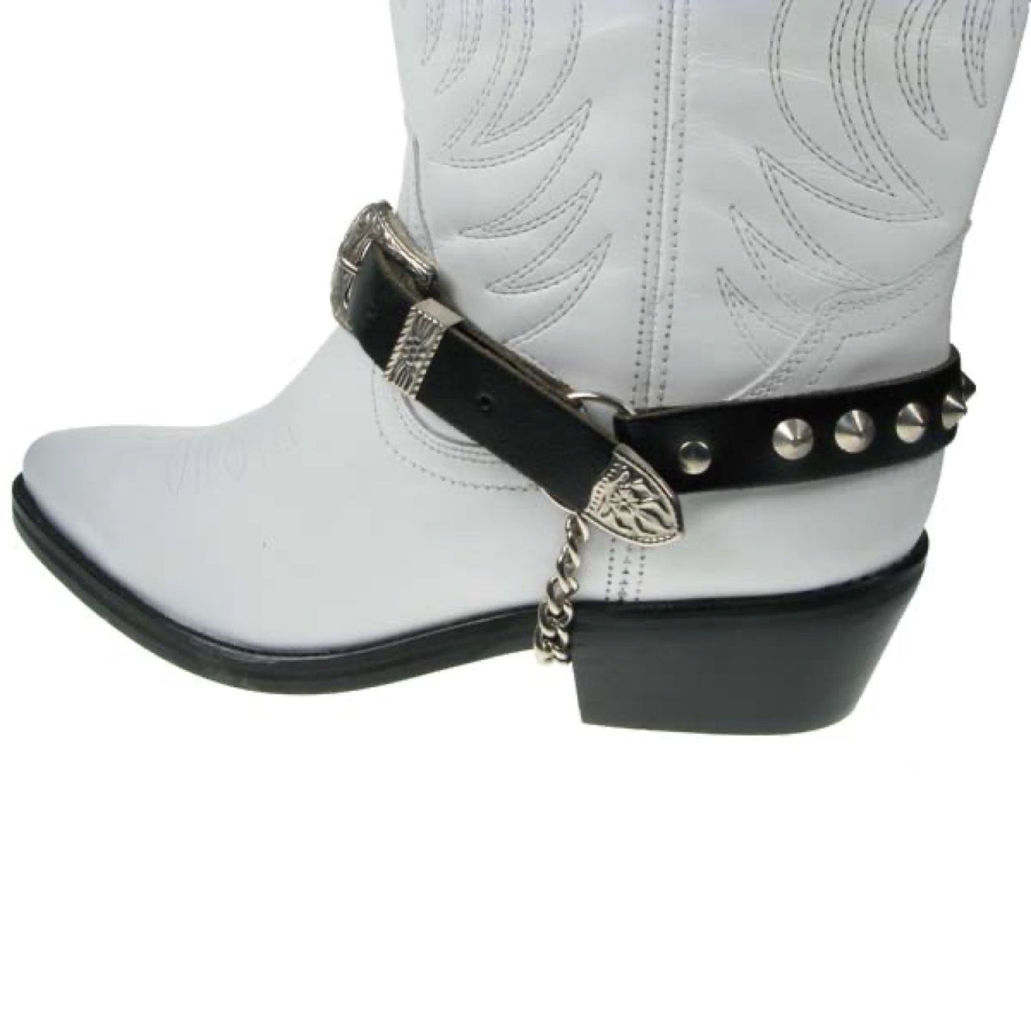 BS002 - 1 Row Conical 3/4" - Leather Bootstrap