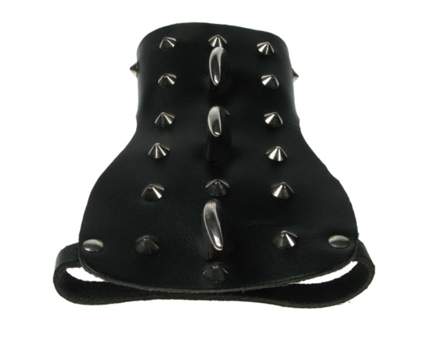 WB379 SMALL GAUNTLET WITH 3 CLAWS AND CONICALS LEATHER ARMBAND LEATHER GAUNTLET LEATHER WRISTBAND
