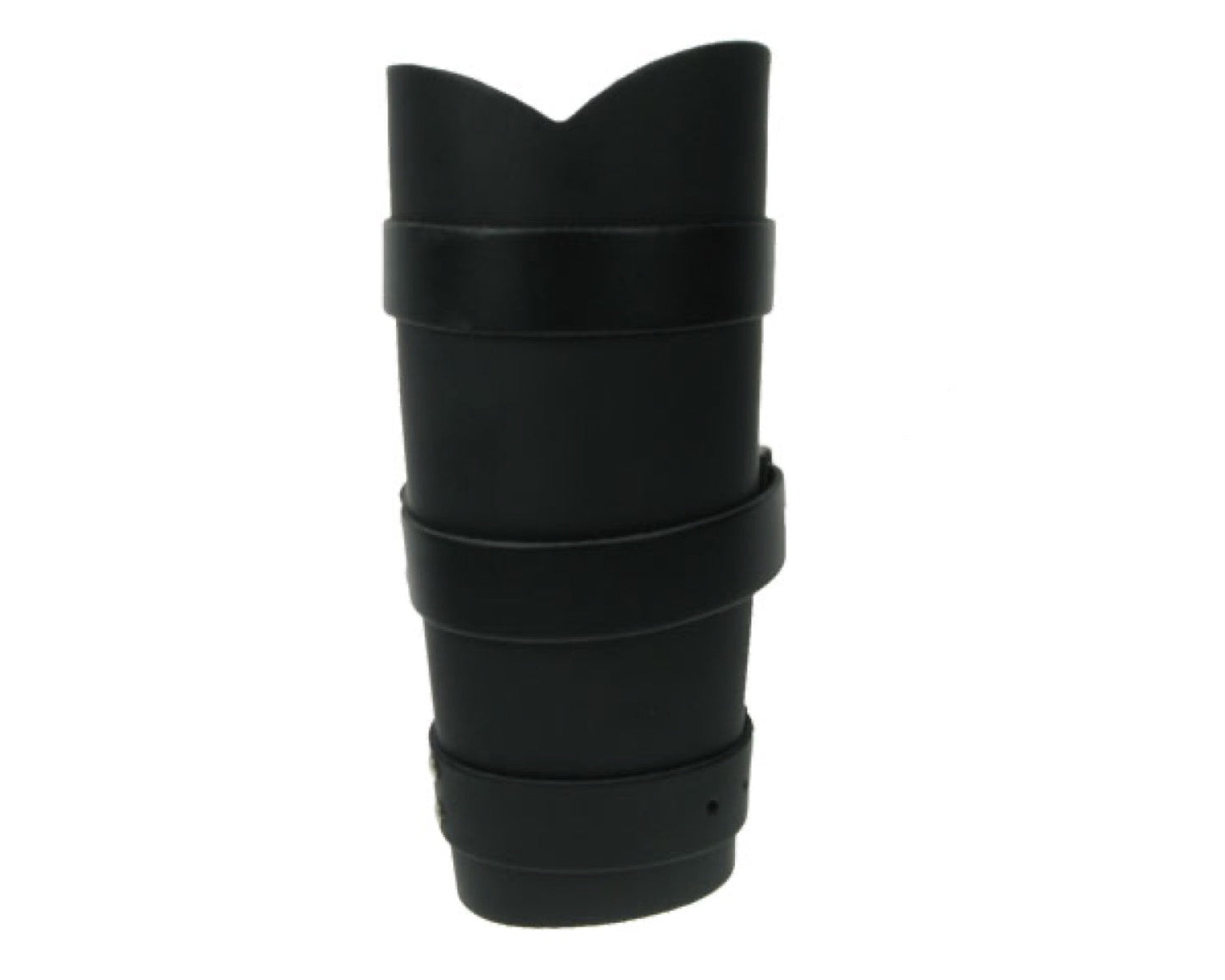 WB522 11 ROW WIDTH, 3 WB RIVETTED ONTO LEATHER PIECE LEATHER ARMBAND/LEATHER GAUNTLET/LEATHER WRISTBAND
