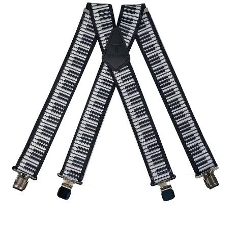 Piano 2" Wide Suspenders Extra Strong Made in America