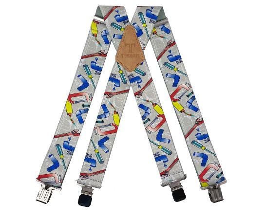 Plumber 2" Wide Suspenders Extra Strong Made in America