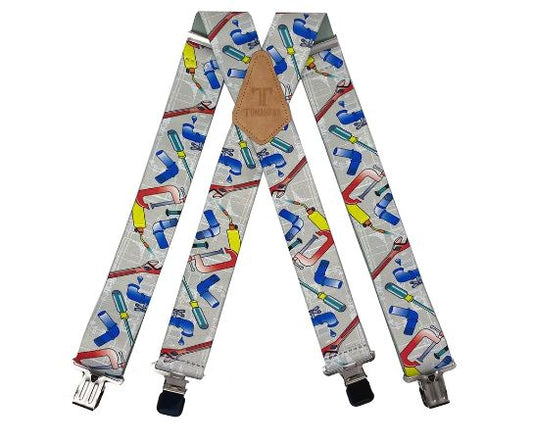 Plumber 2" Wide Suspenders Extra Strong Made in America