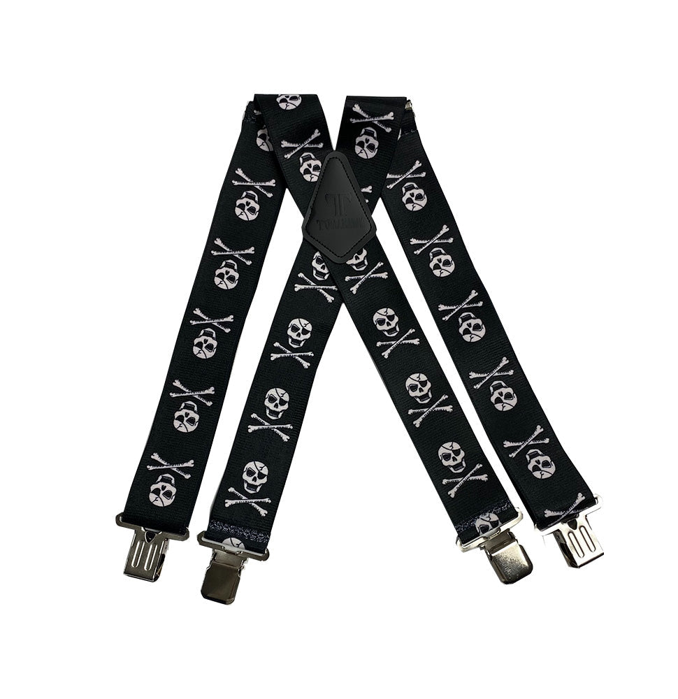 Smiling Faces 2" Wide Suspenders Extra Strong Made in America