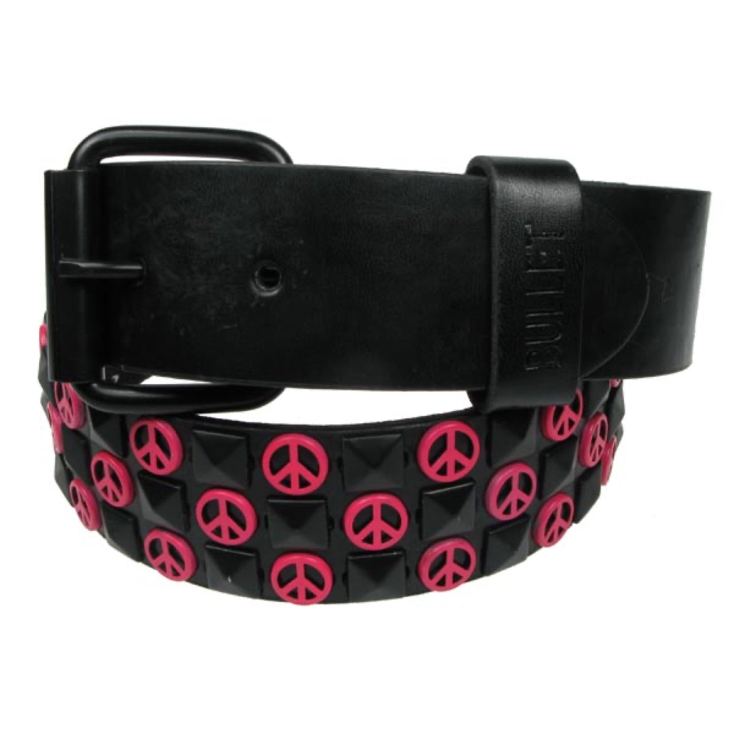 G0002B - 3 ROW PINK/BLACK PYRAMID WITH PEACE