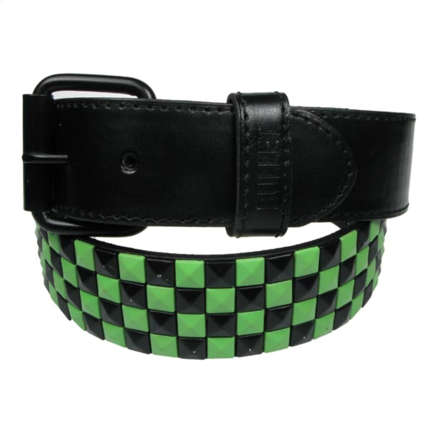 G0010C - 4 ROW SMALL CHECK PYRAMID GREEN/BLACK