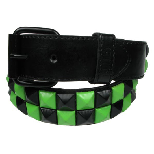 G0019B - 2 ROW GREEN/BLACK PYRAMID