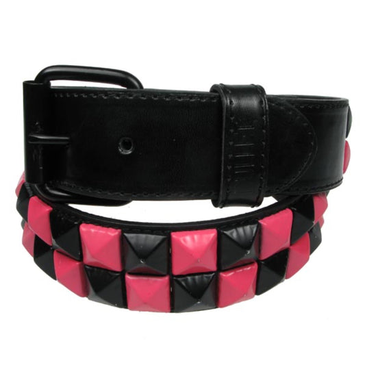 G0019C - 2 ROW PINK/BLACK PYRAMID