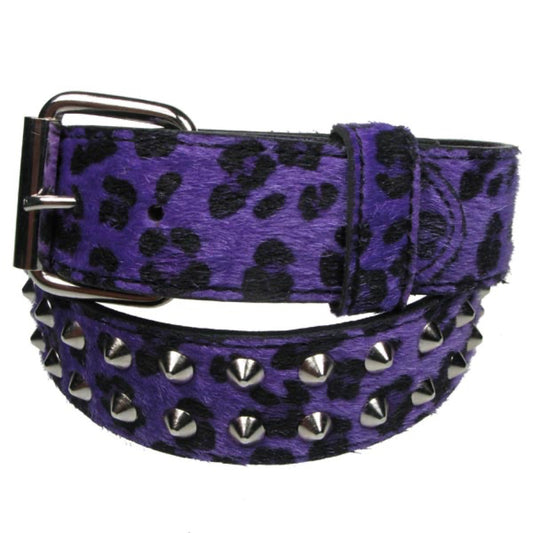 G0032 - 2 ROW CONICAL PURPLE LEOPARD