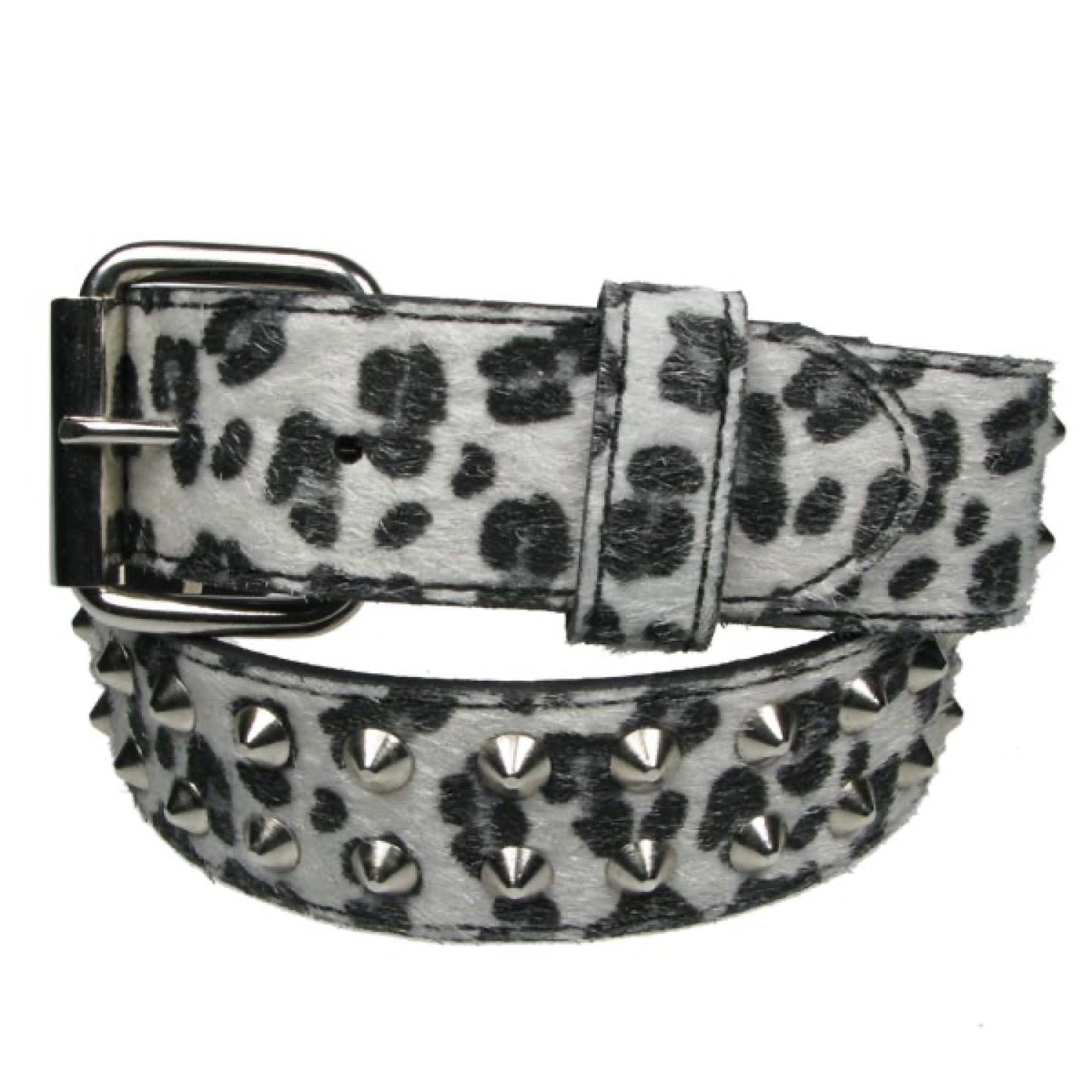 G0033 - 2 ROW CONICAL WHITE LEOPARD