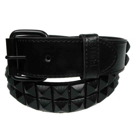 G0045F - 2 ROW BLACK PYRAMID BLACK