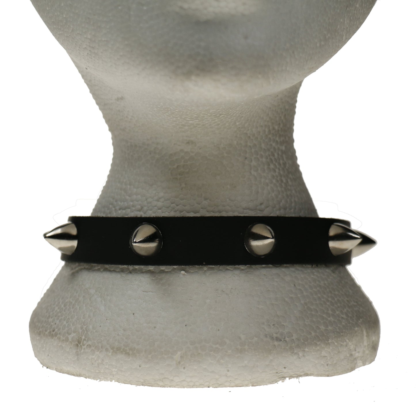 NB254 1 Row Choker small dome rivet fitting 7 Hole Leather Choker