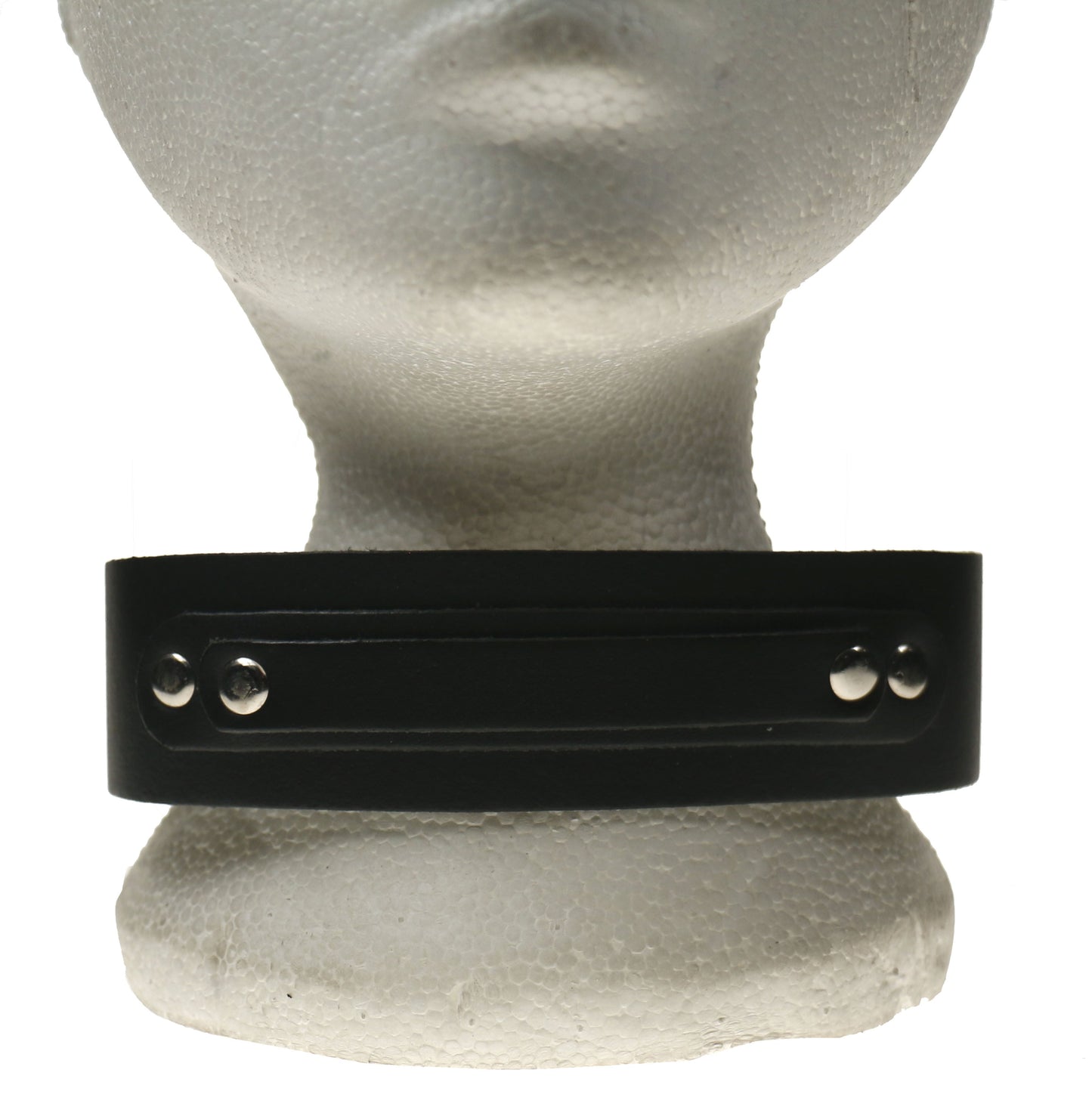 NB267 2 Row Layered Loops Leather Choker