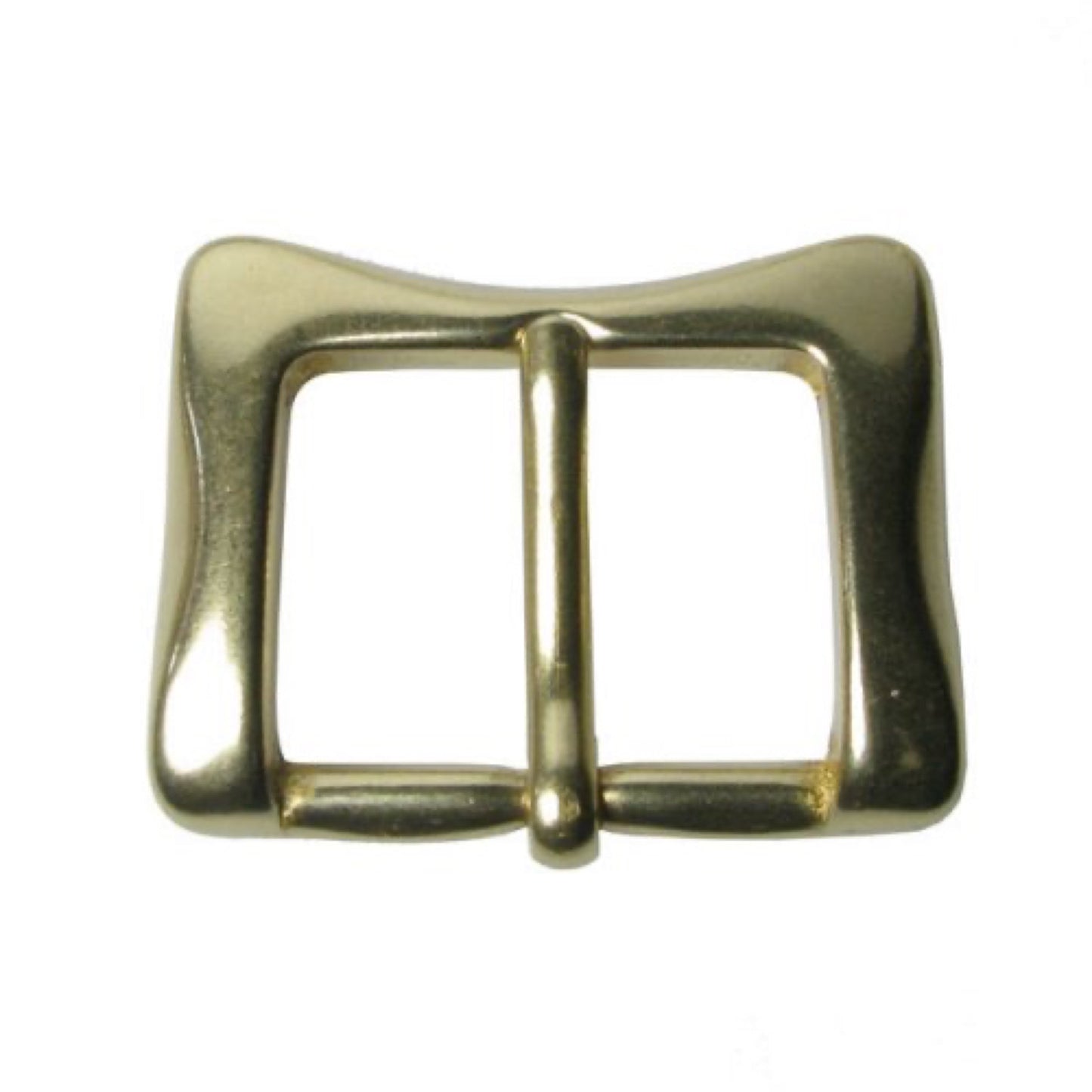 PT-203-30a - 30mm Curved Square Solid Brass Buckle