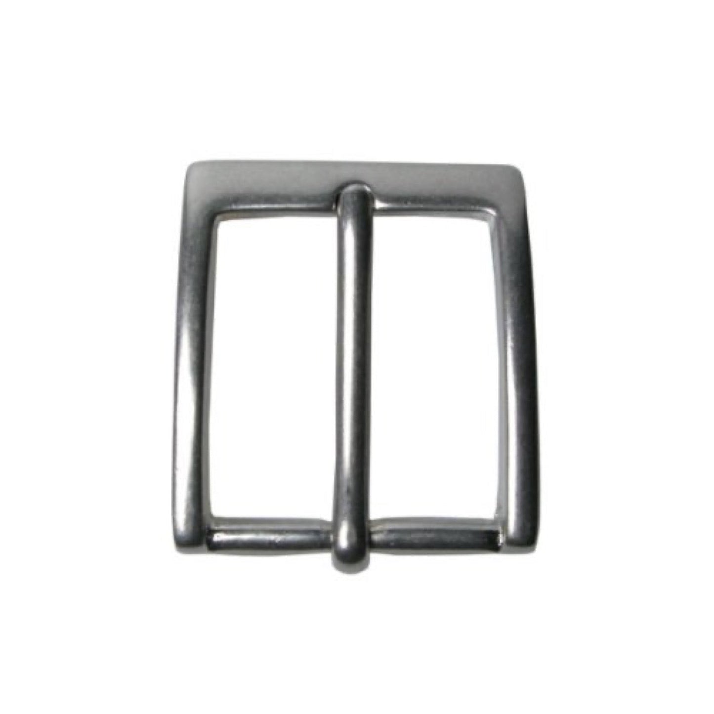 PT-4021b - 30mm Square Solid Brass Buckle Silver