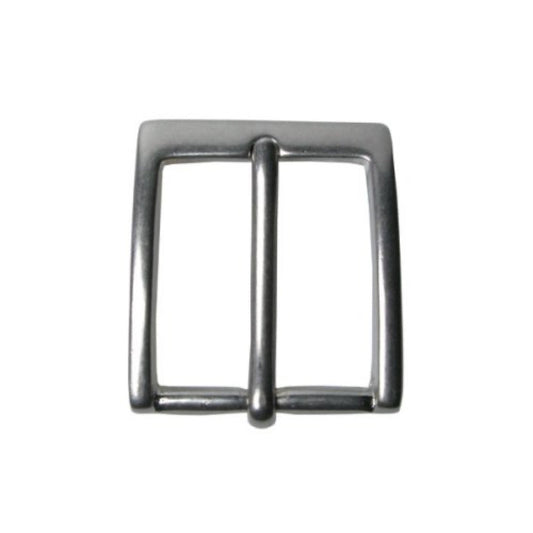 PT-4021b - 30mm Square Solid Brass Buckle Silver