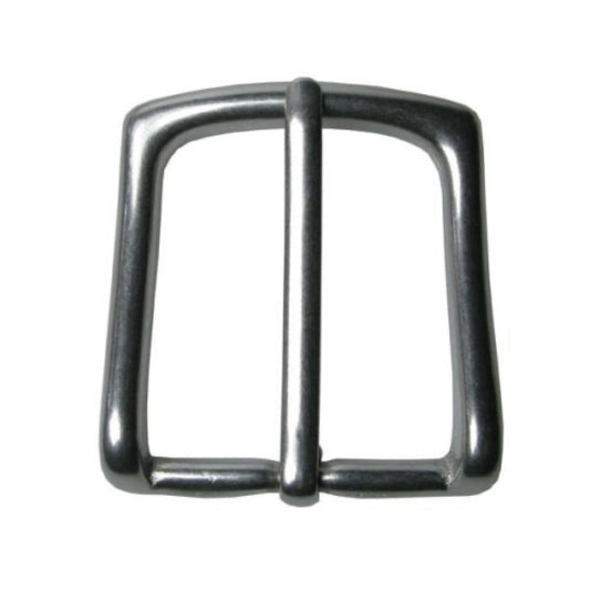 PT-212b - 40mm Square Solid Brass Buckle Silver