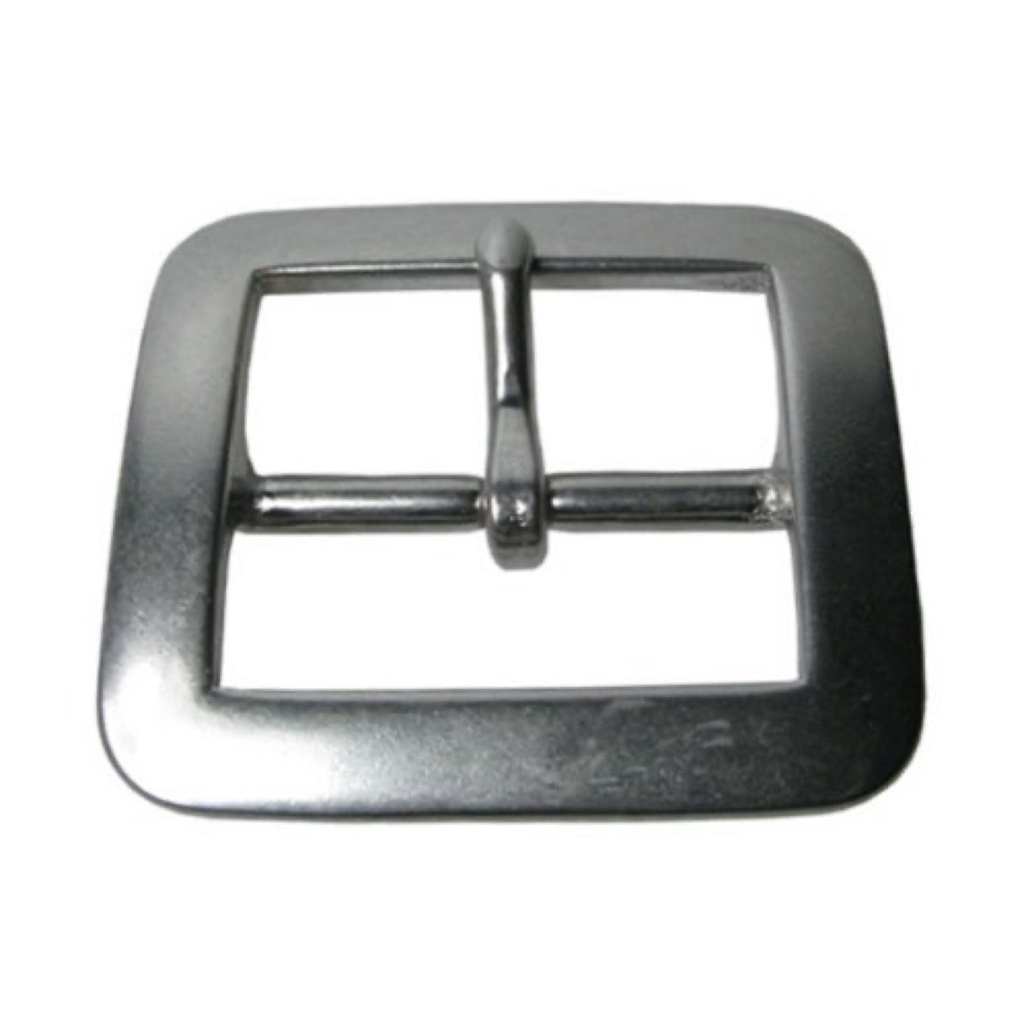 PTC-598b - 40mm Square Sandal Solid Brass Buckle Silver