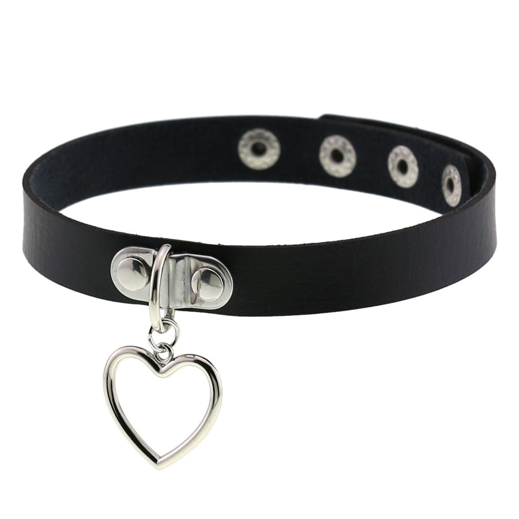 Heart Pendant Vegan Neckband - VNB102