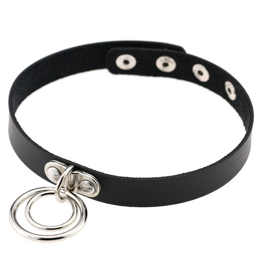 Double Ring Vegan Neckband - VNB103