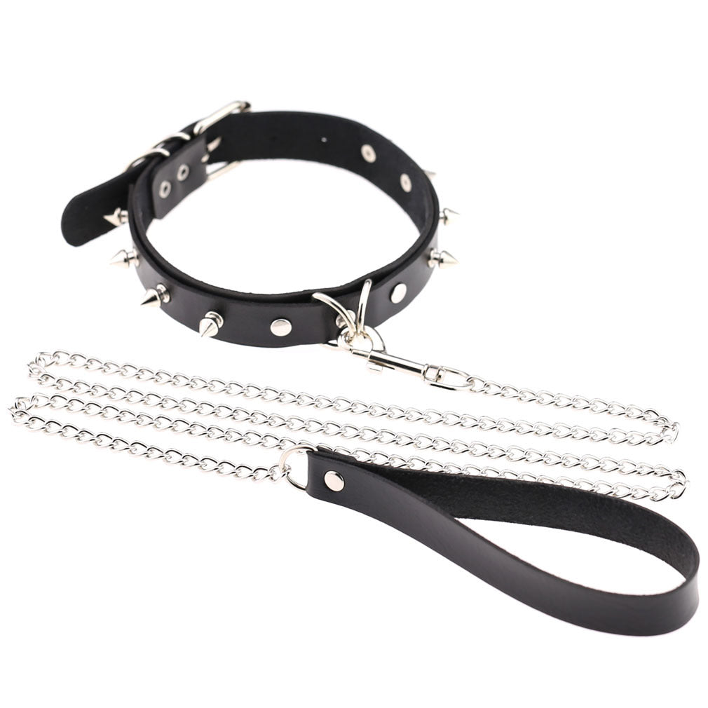 Rivet Leash Vegan Neckband - VNB141