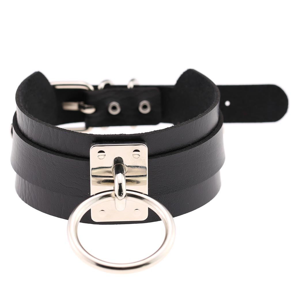 Bondage Ring Vegan Neckband - VNB156