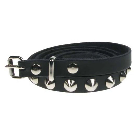 B001 - 13mm 1 Row Conical Leather Belt