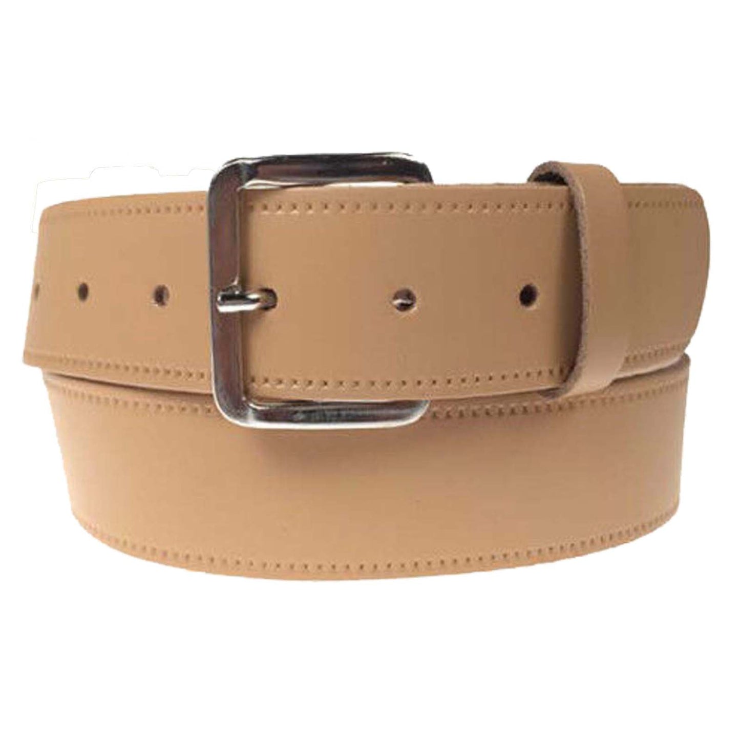 1.5 (40mm) Classic Leather Belt Silver Buckle