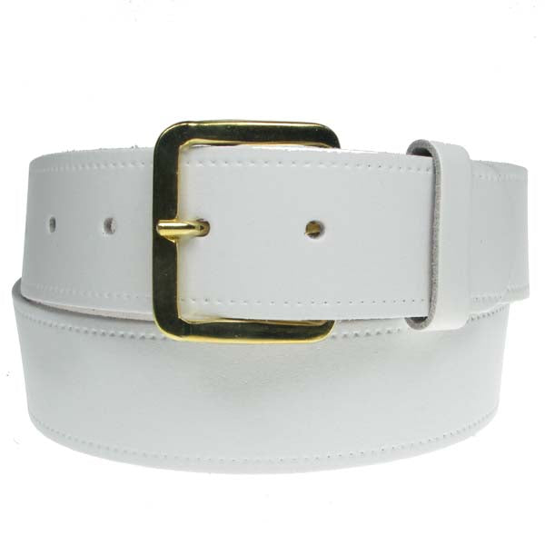 1.5 (40mm) Classic Leather Belt Gold Buckle