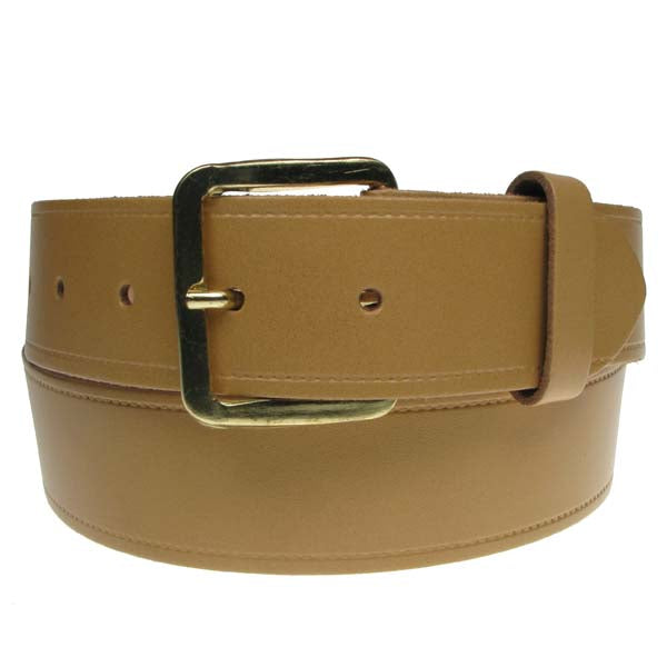 1.5 (40mm) Classic Leather Belt Gold Buckle