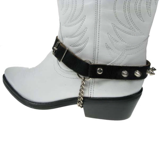 BS006 - 1 Row Spike 3/4"  -  Leather Bootstrap