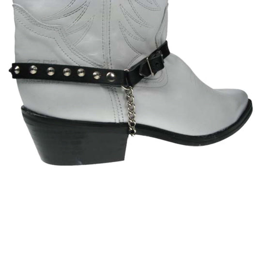 BS018 - 1 Row Small Conical 1/2"  -  Leather Bootstrap