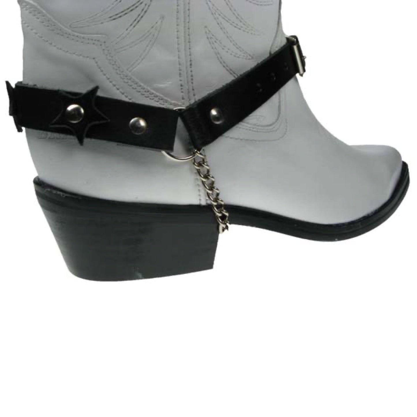 BS019 - Leather Star Fitting 3/4"  -  Leather Bootstrap