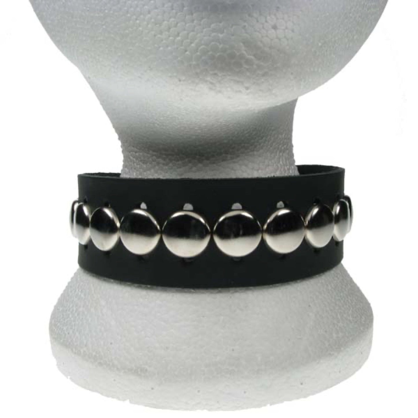 NB151 2 Row width 1 Row circle fitting Leather Choker