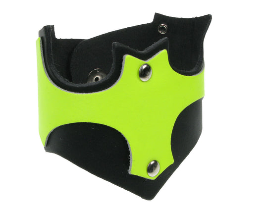 WB289 Bat Leather Wristband (Buttoned)