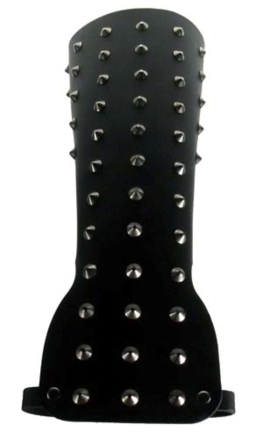 WB378 GAUNTLET WITH CONICAL LEATHER ARMBAND LEATHER GAUNTLET LEATHER WRISTBAND
