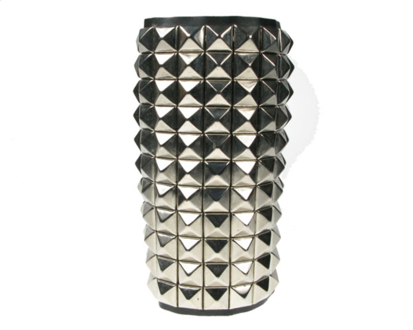 WB420 11 ROW NEW PYRAMID LEATHER ARMBAND LEATHER GAUNTLET LEATHER WRISTBAND