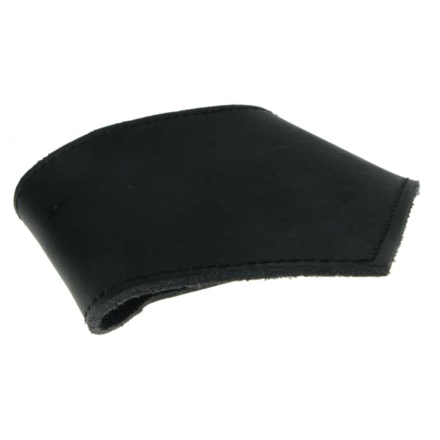 WB593 V shaped wristband with stitching Leather Wristband - Black