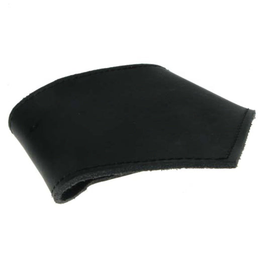 WB593 V shaped wristband with stitching Leather Wristband - Black