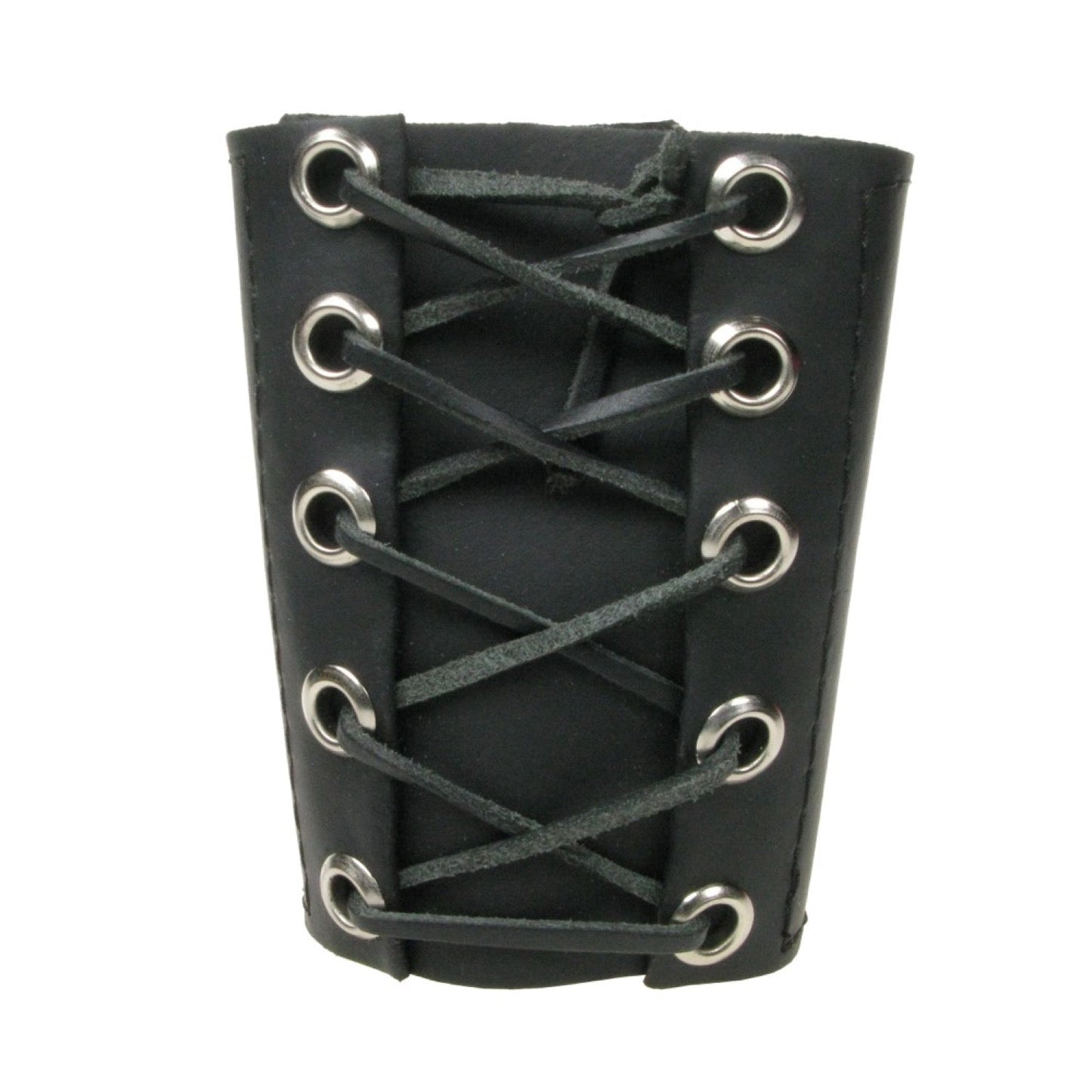 WB780 LACES WIDE Leather Wristband