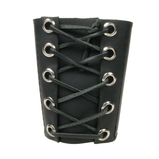 WB780 LACES WIDE Leather Wristband